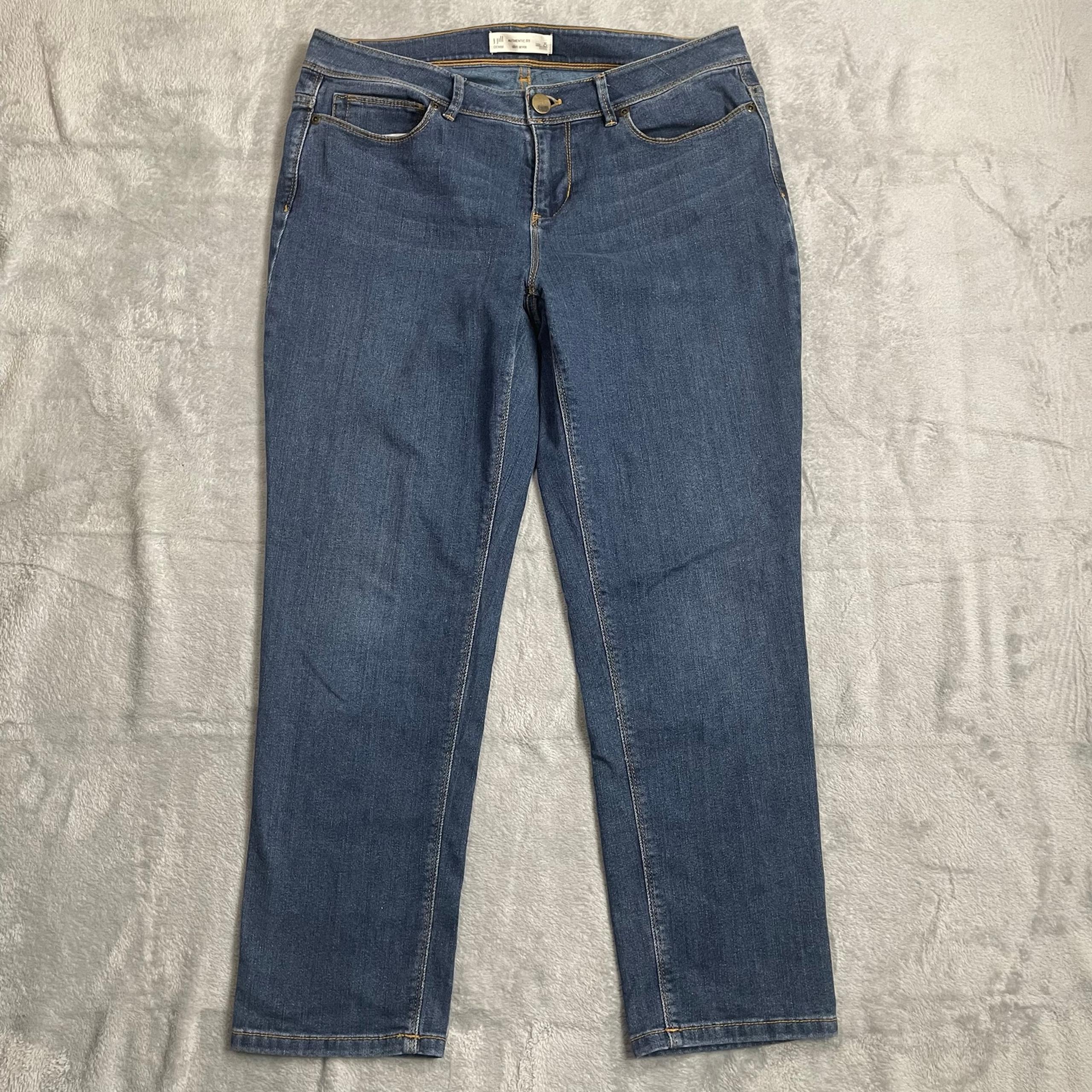 J.Jill Jeans 8 Petite 8P Authentic Fit Slim Ankle Stretch Denim