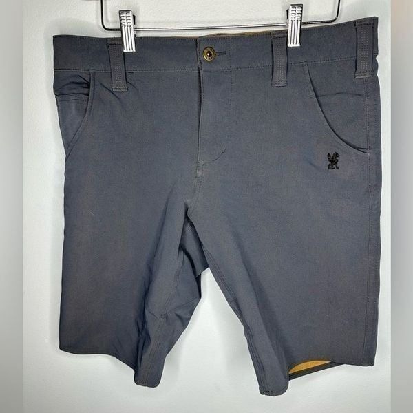 Men's Chrome Industries Bike bicycle MTB shorts grey/blue size 32