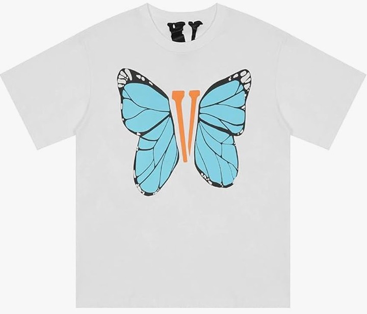 Vlone Butterfly White Tee Small