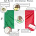 Ever strong Mexico Flag 3x5 Ft - Embroidered Mexican MX National Flag Nylon