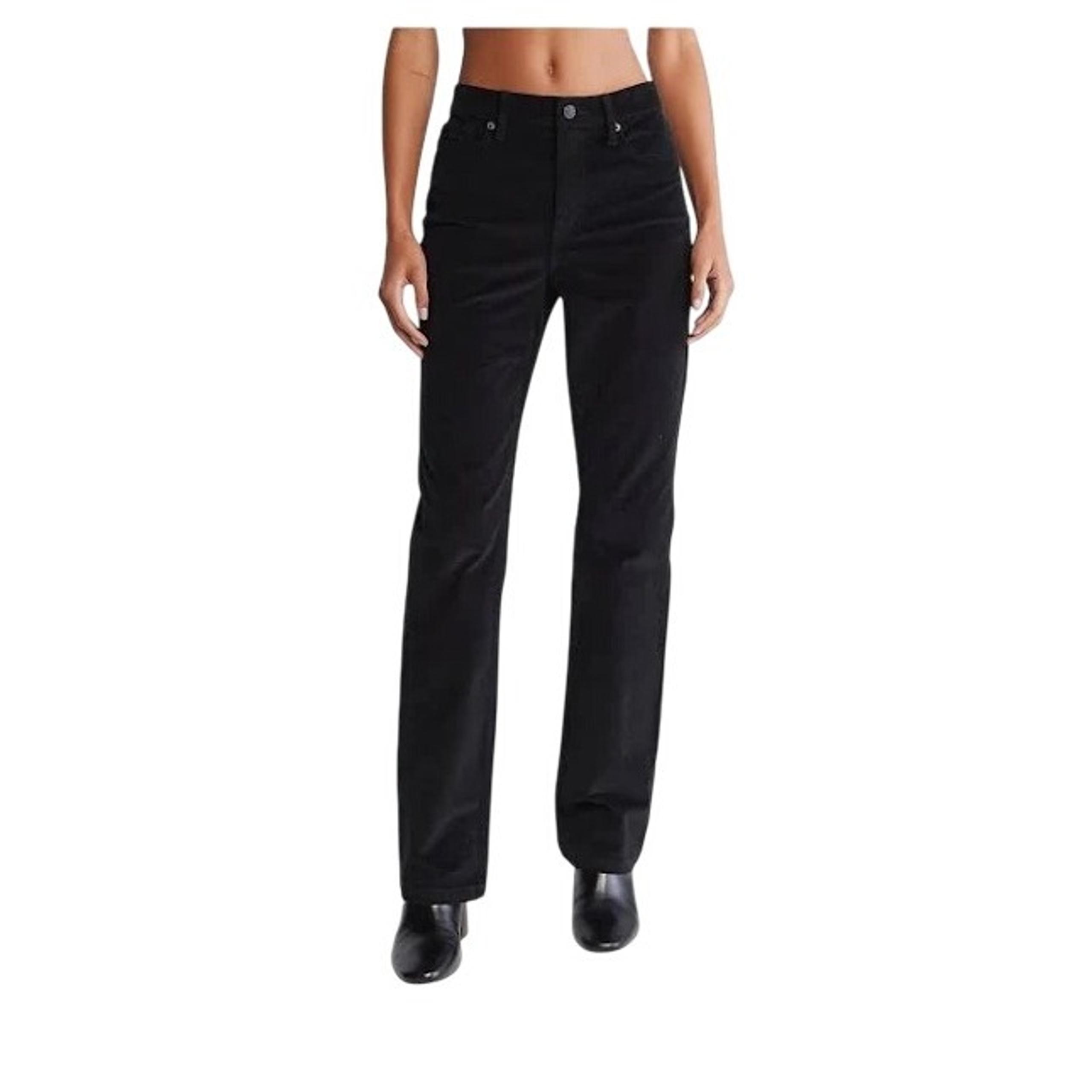 Calvin Klein Women's High Rise Bootcut Corduroy Pants Casual Office Size 31 New