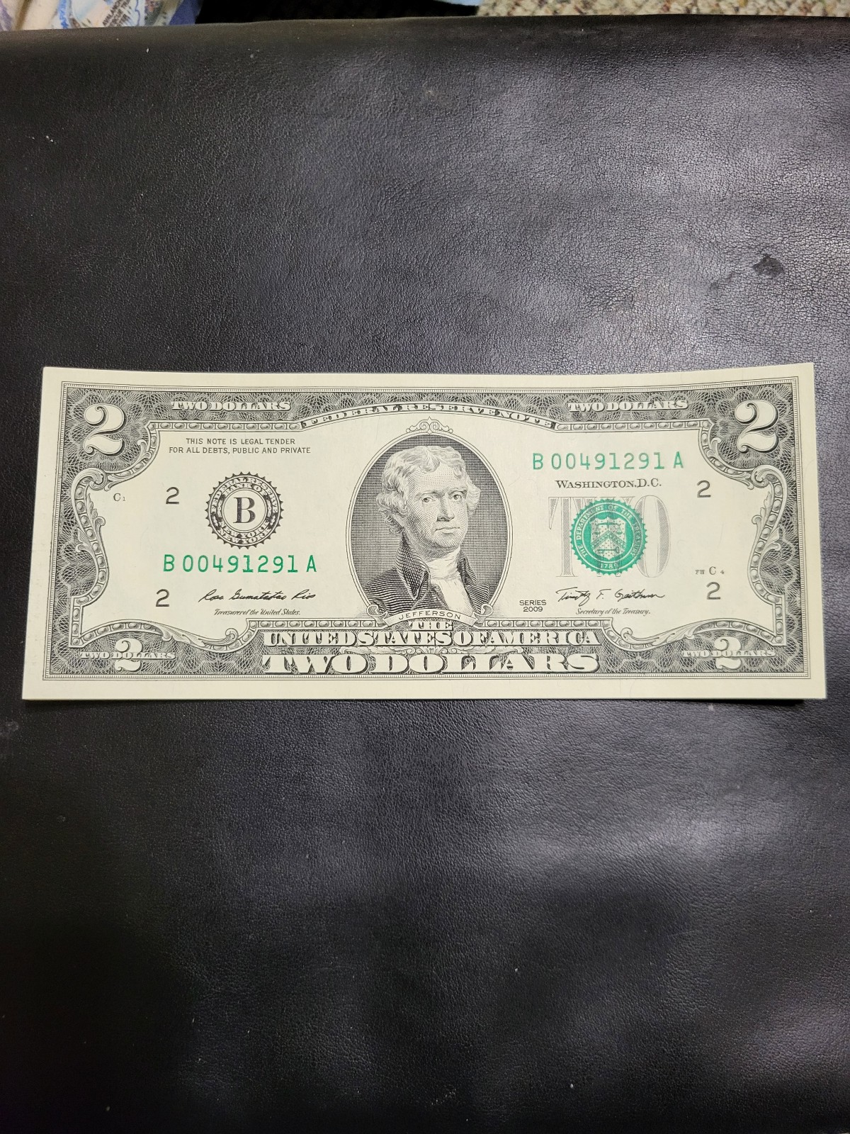 10 Consecutive 2009 2 Notes New York