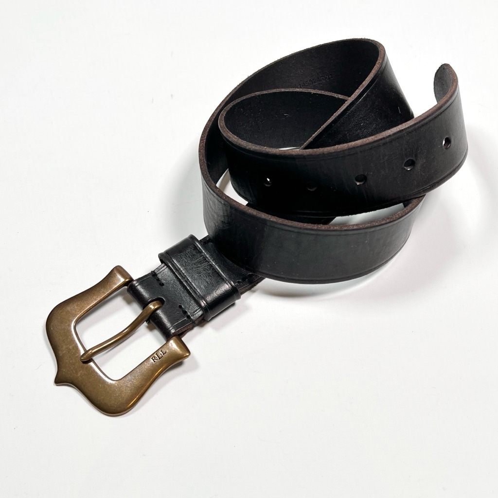 Lauren Ralph Lauren Womans Belt Leather Belt Size M Black Brown