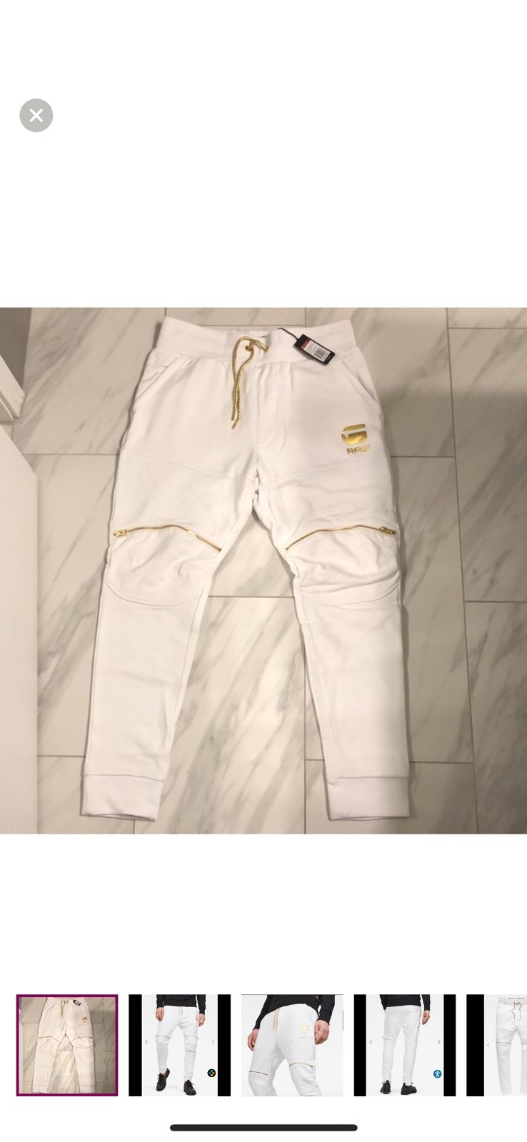 Men’s G-Star Raw 5620 Knee Zip Sweatpants