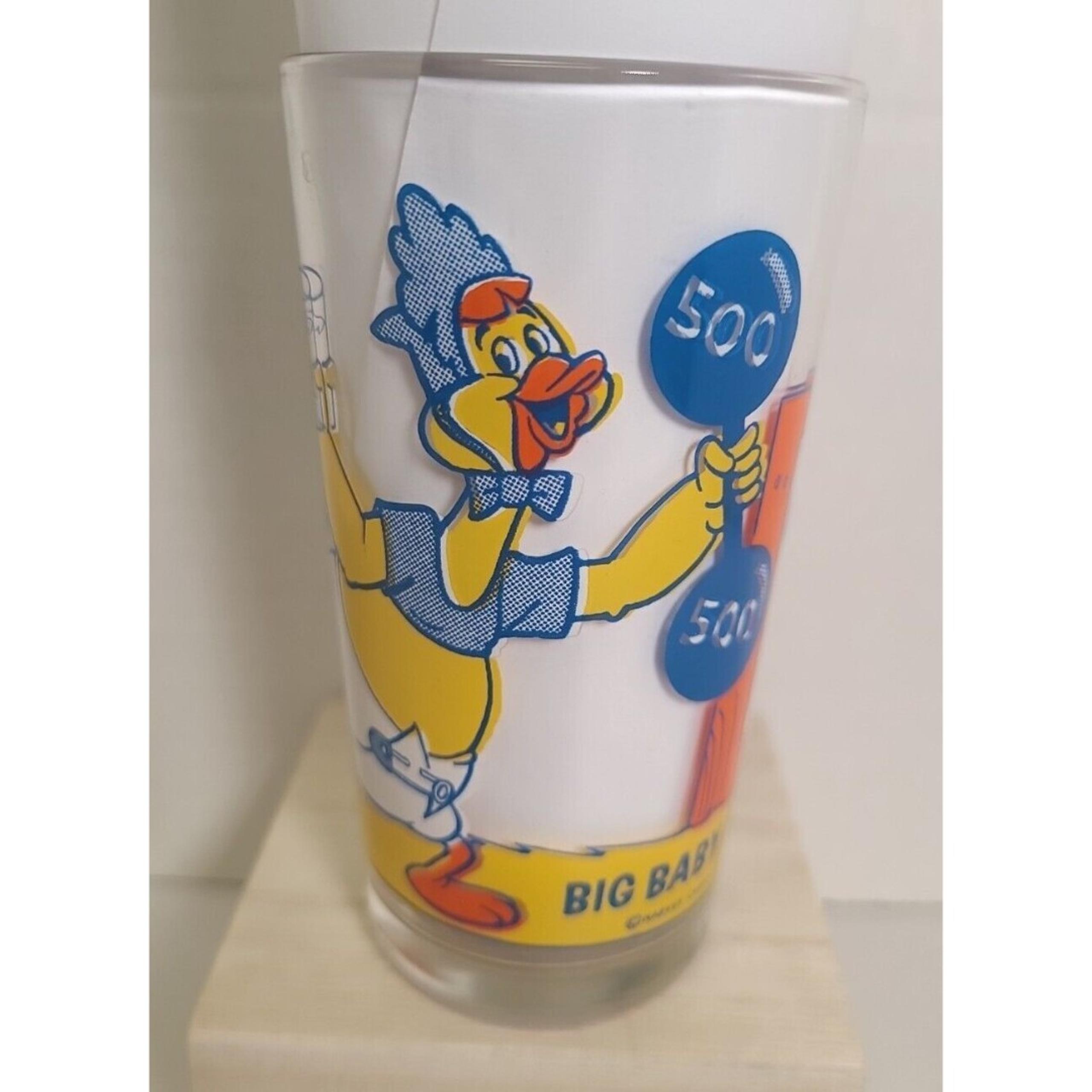 Vintage 1970's Pepsi Glass Collector Series 10-oz Glass Tumbler "Big Baby Huey"