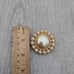 Kenneth Jay Lane Large Faux Pearl Cabochon Circle Pendant or Brooch