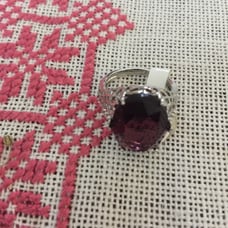 Silver plated ring size 7.5