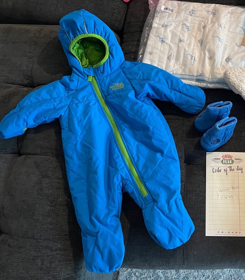 North Face baby snowsuit and boot