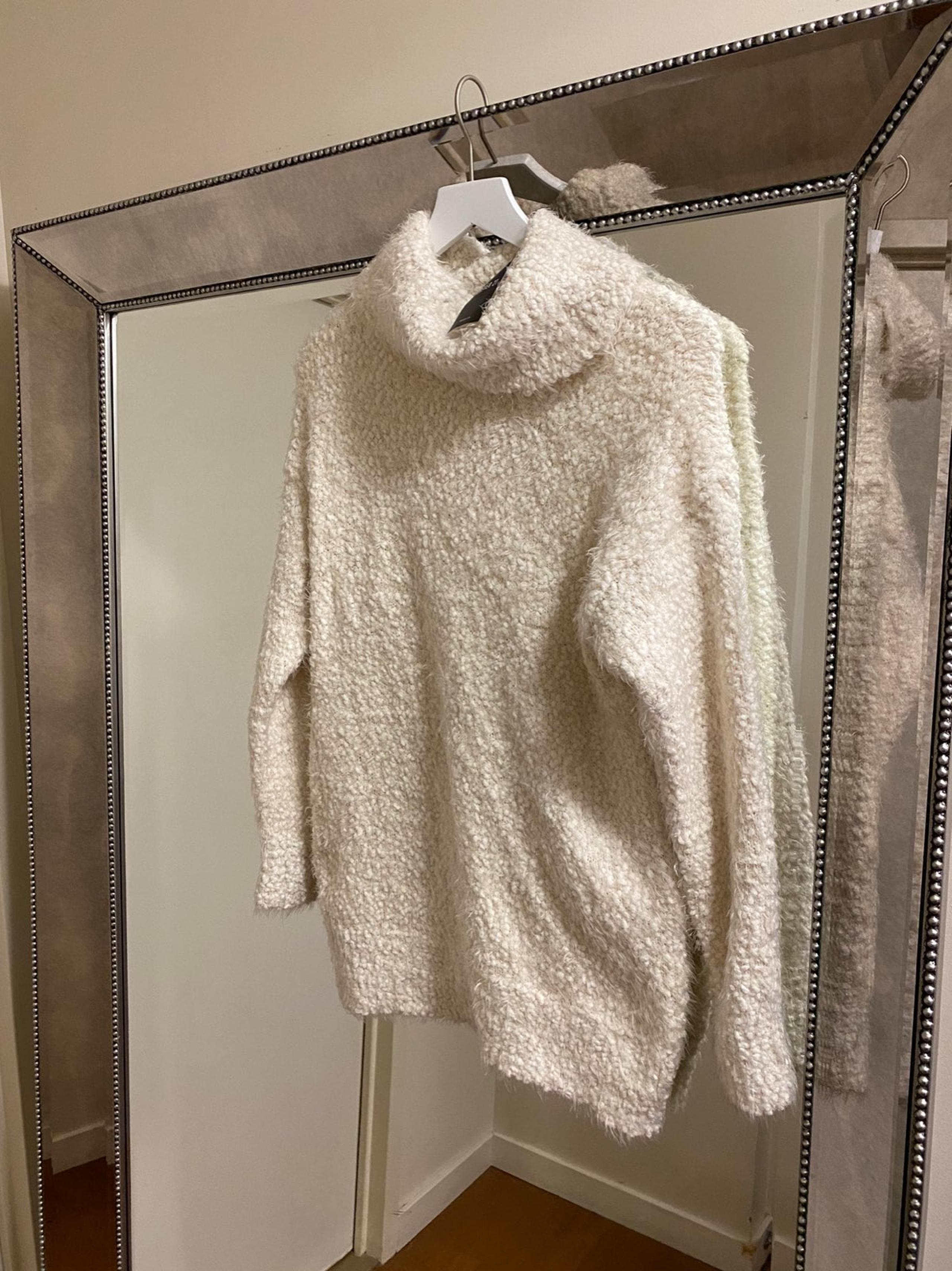 Fuzzy Knit Popcorn Turtleneck