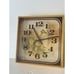 Vintage Elgin Clock 1970s Kitchen Butterfly Mustard Gold Shadow Box