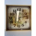 Vintage Elgin Clock 1970s Kitchen Butterfly Mustard Gold Shadow Box