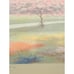 M. MARTEN Framed Textured Paper Watercolor Albero Rosa Pink Tree - 20 x 27.5