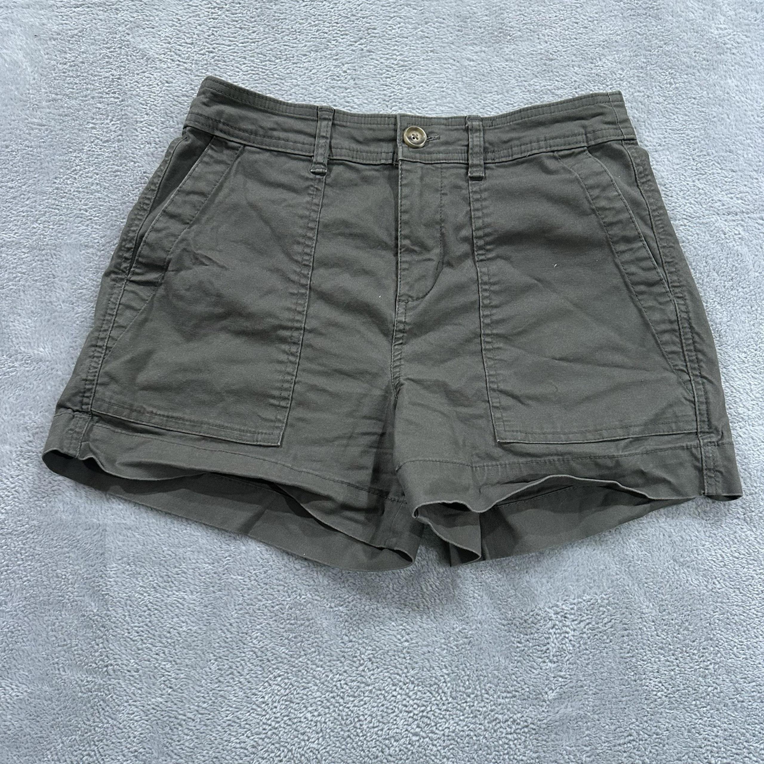 A New Day Jean Denim Shorts Women 5 Green Casual Hiking Summer
