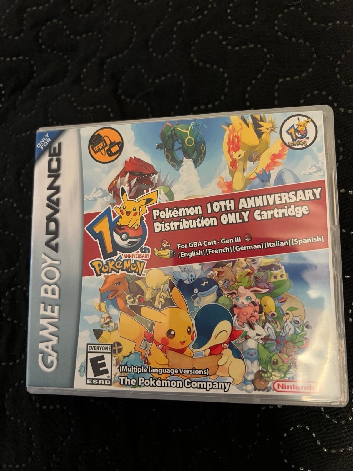 Pokemon Gameboy Advance 10th Anniversary Event Distribution Emerald Ruby Game