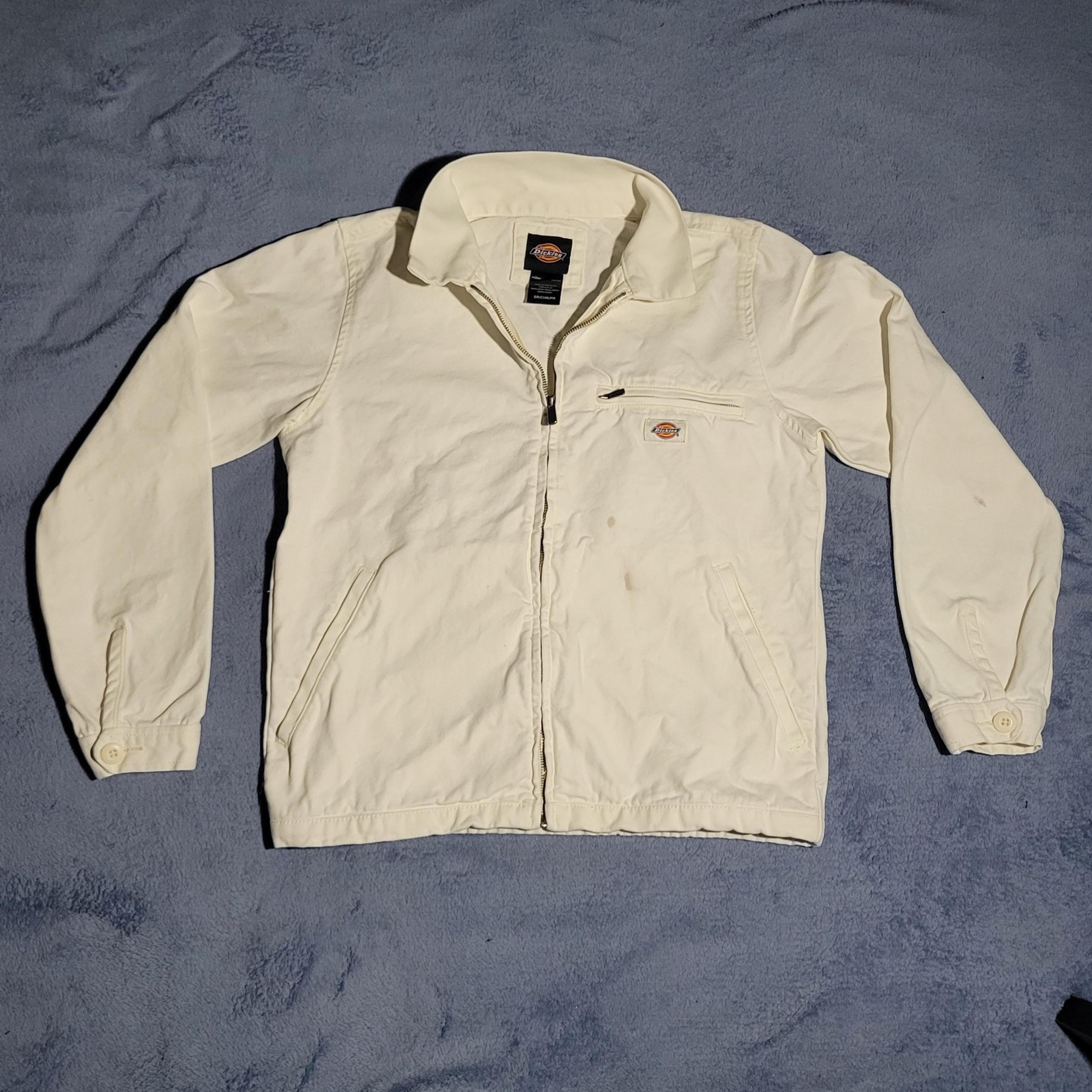 Dickies white heavy duty jacket