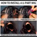 Luxury Upart Wigs Virgin human hair 28”