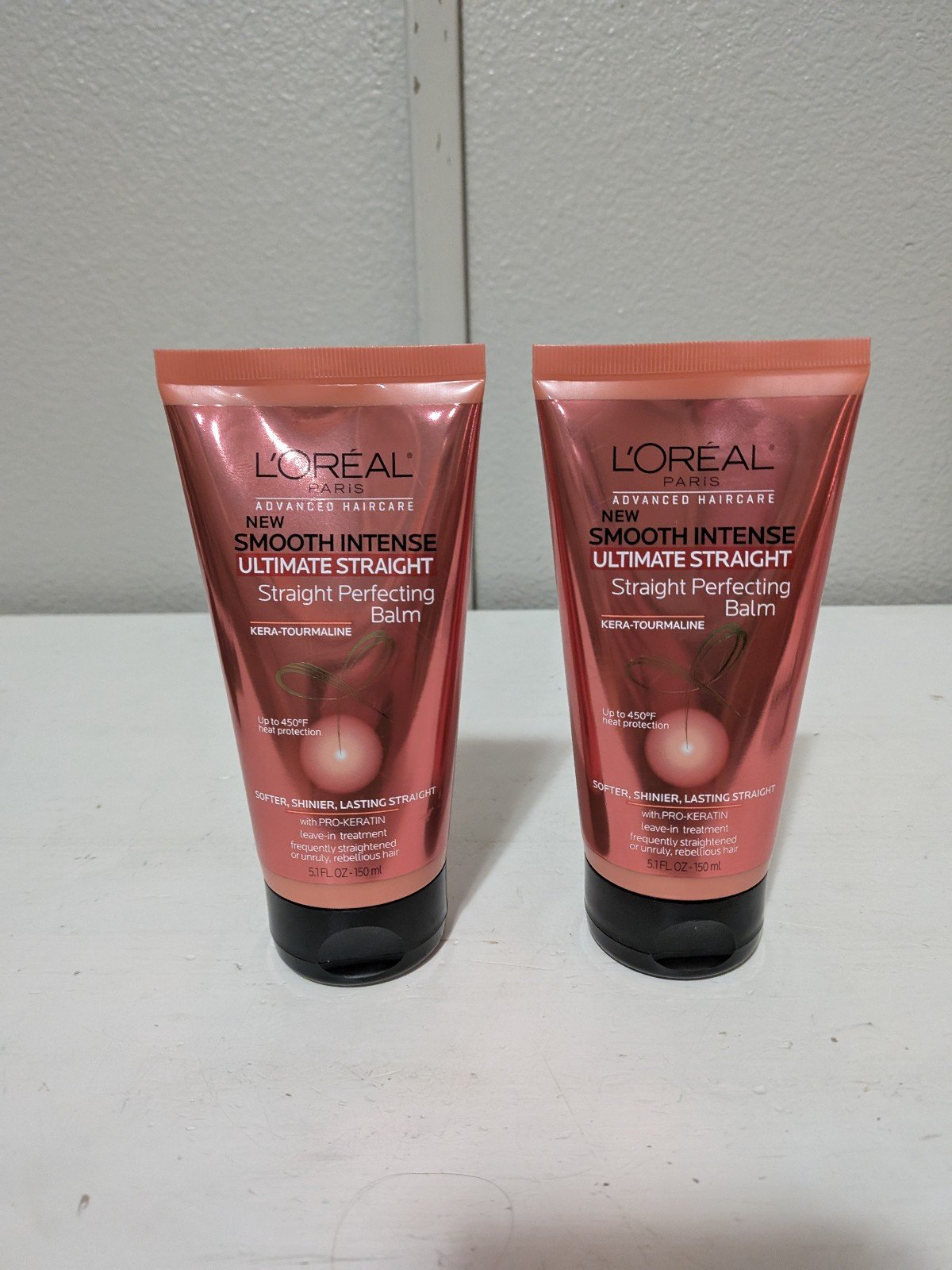 L'Oreal Paris Smooth Intense Ultimate Straight Perfecting Balm 5.1 oz Lot Of 2