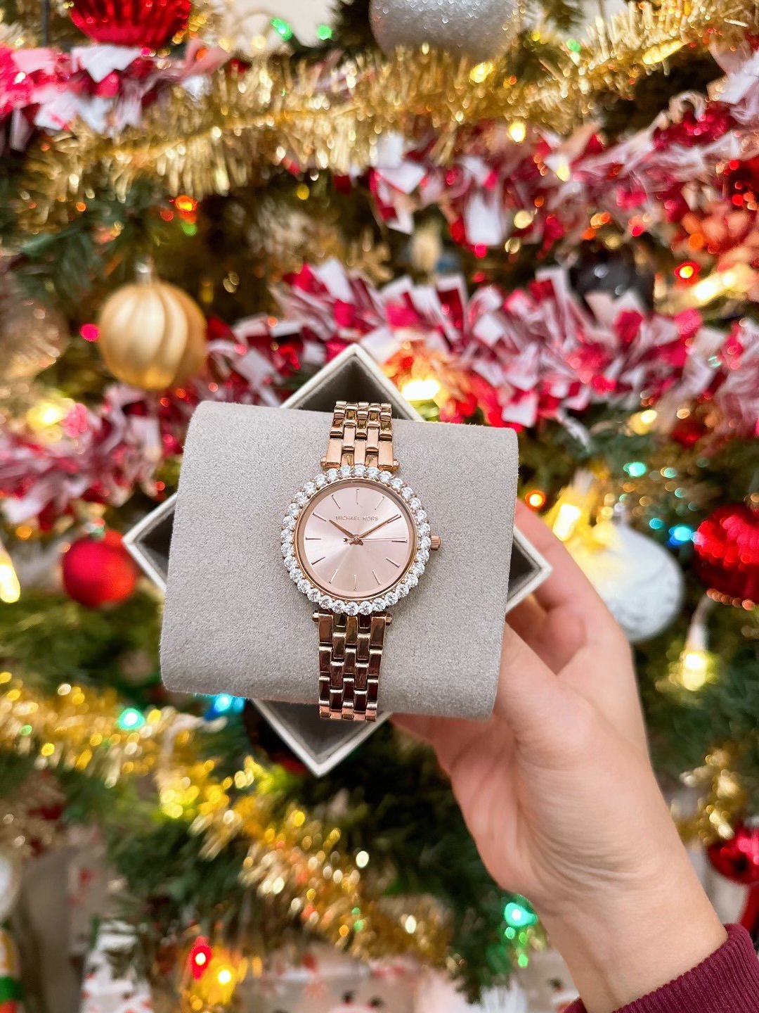 Michael Kors Darci Pavé Rose Gold-Tone Watch