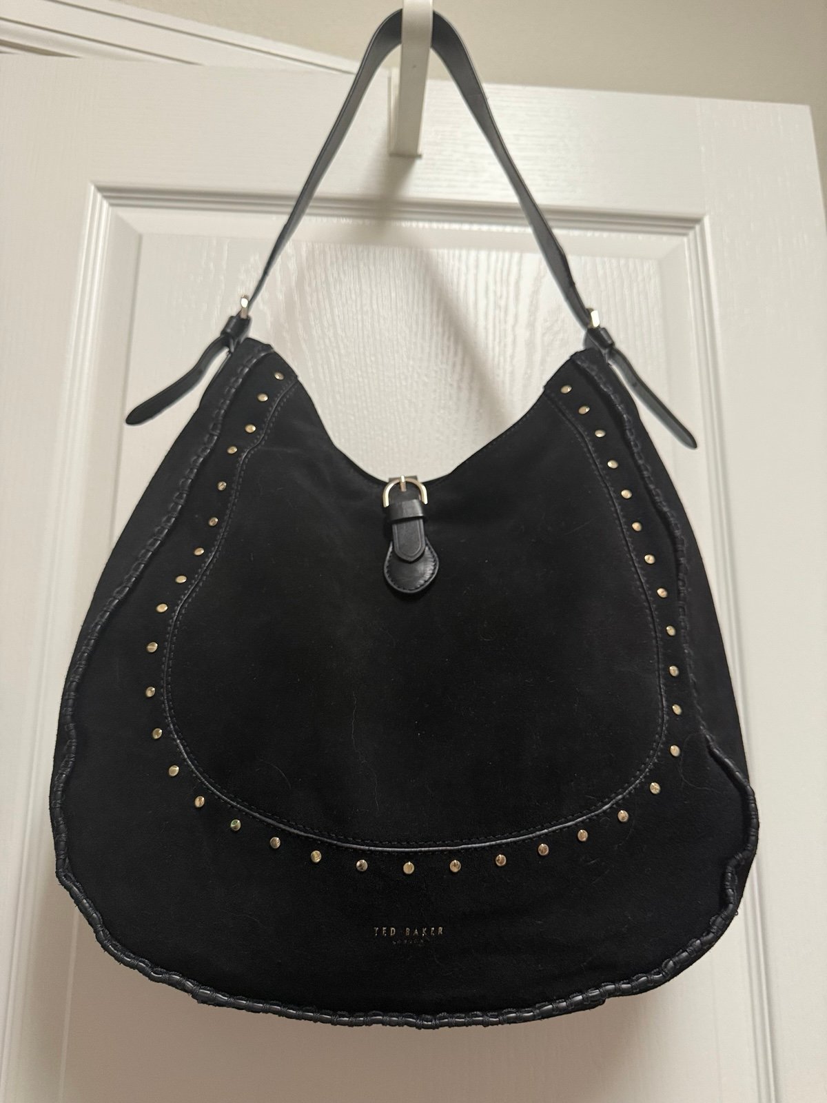 Ted Baker Kalrina Studded Suede Hobo Bag