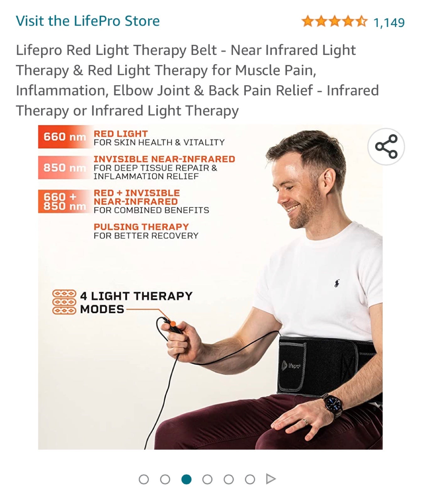 Allevared Pro LED light therapy belt www.allurecartagena.co