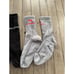 BALENCIAGA Lot Bundle of 3 Pairs Logo Socks Red White Grey