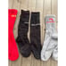 BALENCIAGA Lot Bundle of 3 Pairs Logo Socks Red White Grey