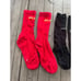 BALENCIAGA Lot Bundle of 3 Pairs Logo Socks Red White Grey