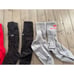 BALENCIAGA Lot Bundle of 3 Pairs Logo Socks Red White Grey