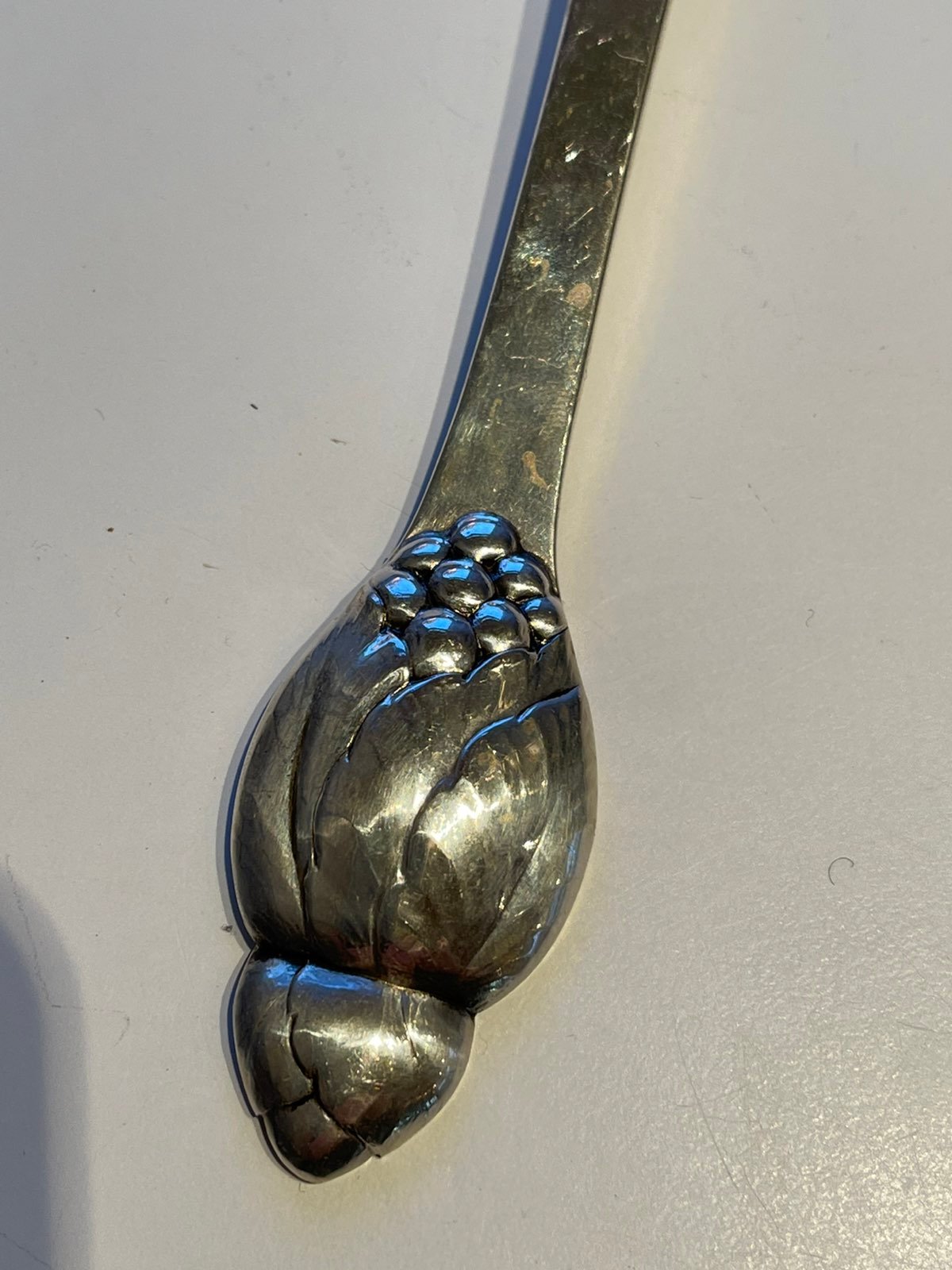 Hand-hammered sterling silver spoon w bu