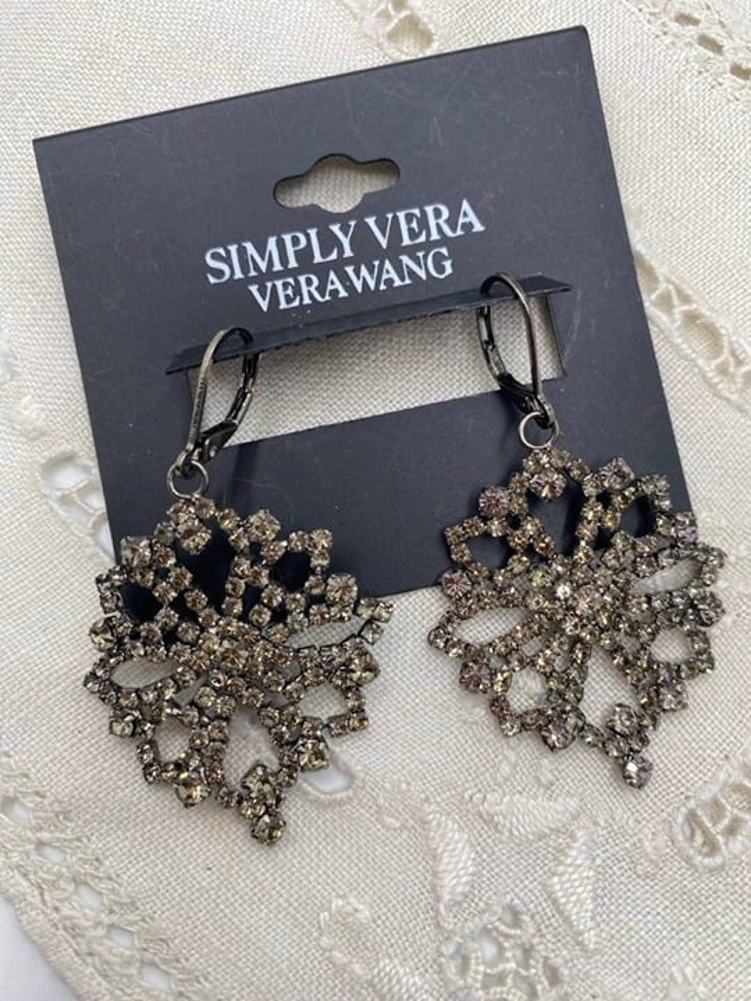 Simply Vera Wang Rhinestone Encrusted Snowflake Dangle Earrings Free Shipping