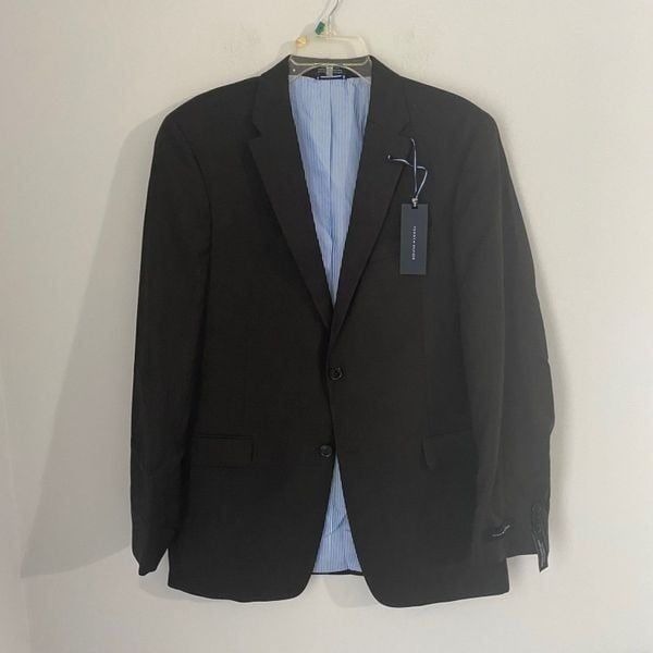 Tommy Hilfiger Men’s Brown 100% Worsted Wool 2 Button Jacket size L40