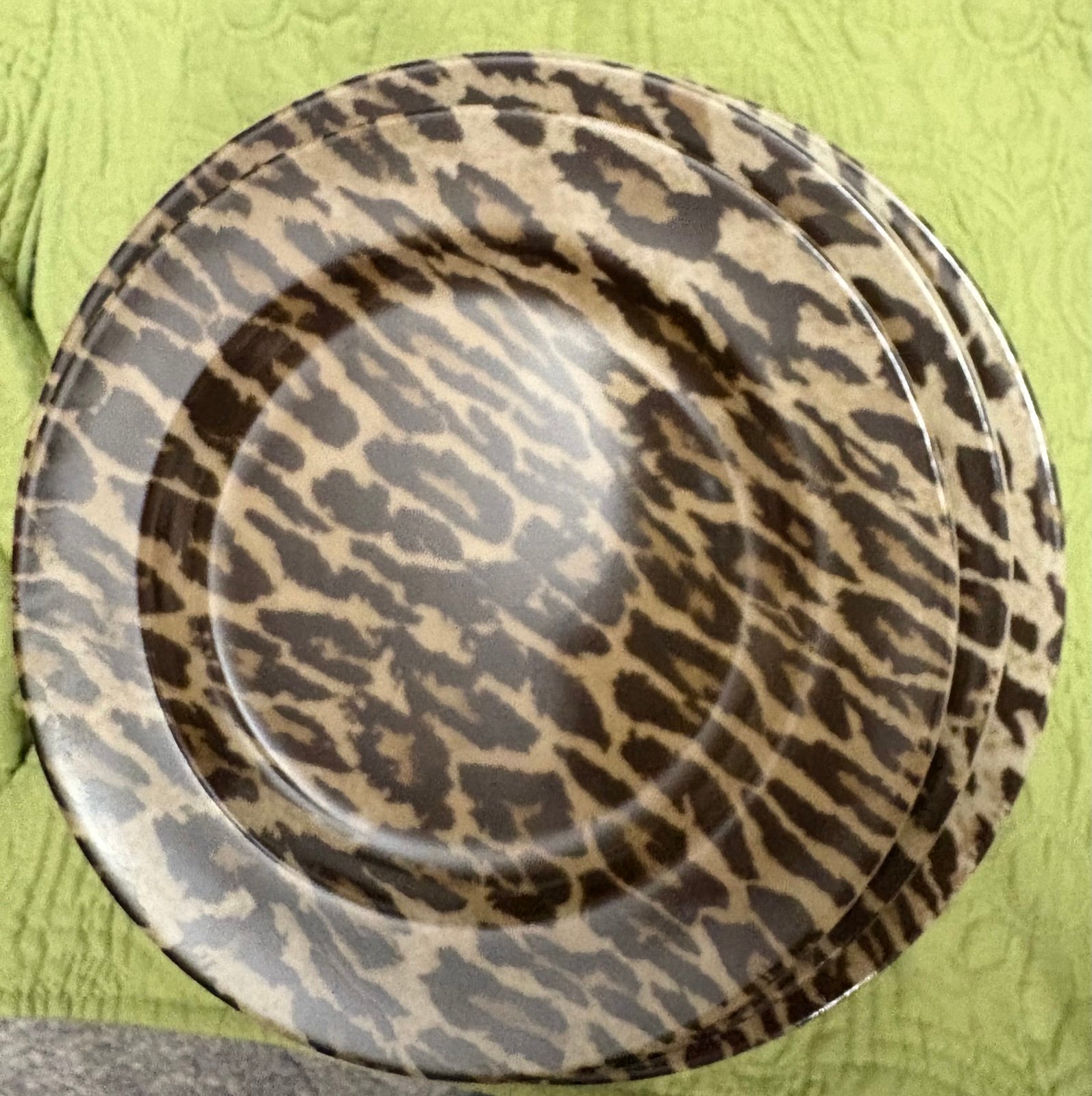 Nick & Nora JUNGLE JIM LEOPARD Plates & Bowls 222 Fifth 10