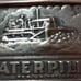 Vintage 1970's caterpillar brass belt buckle