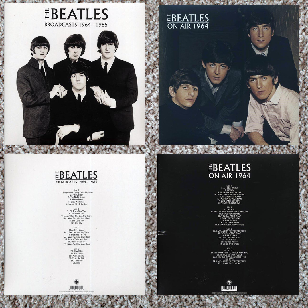 The Beatles Broadcasts 1964-1965 & The Beatles On Air 1964 2 Vinyl Lot 2xLP