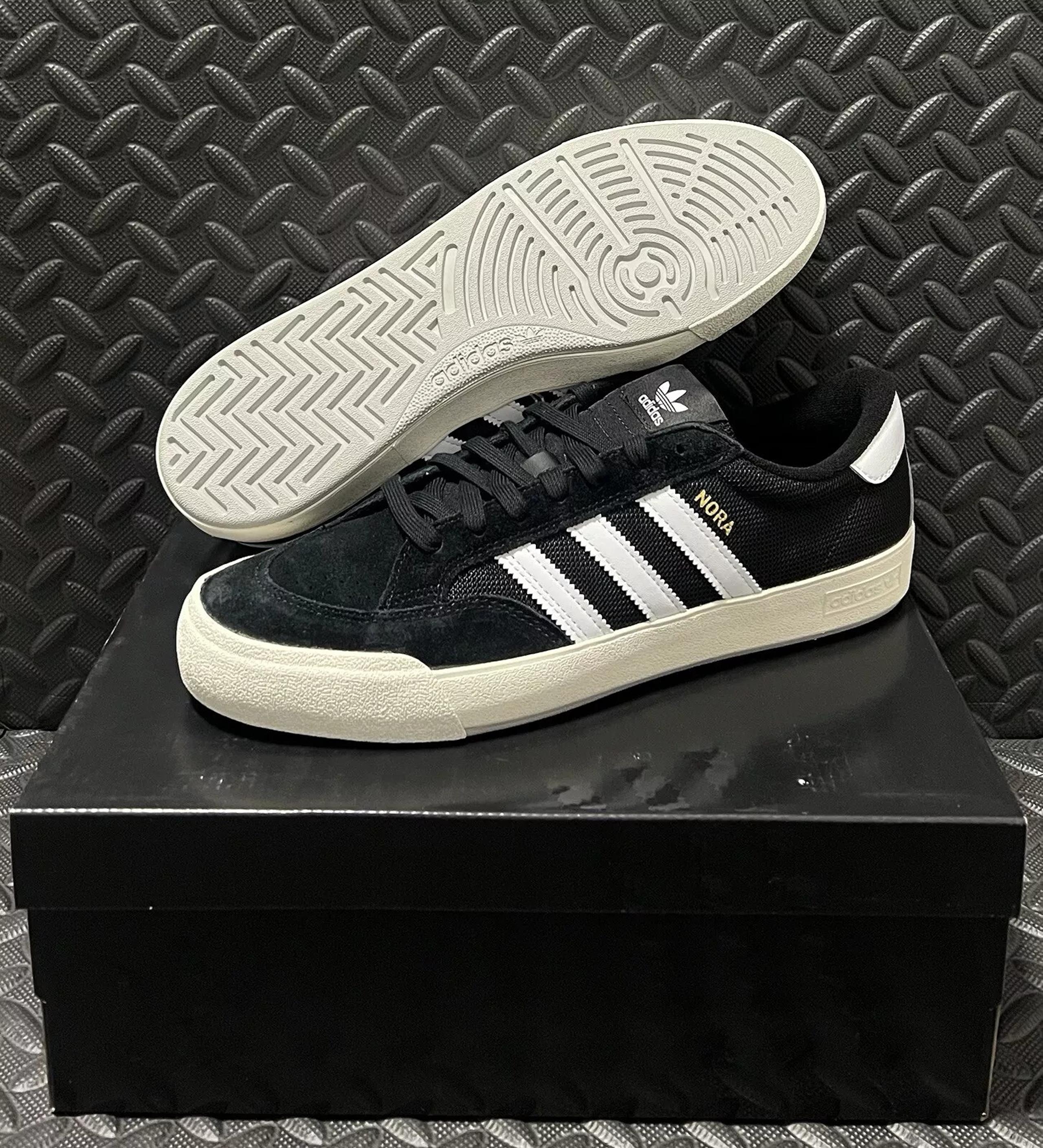 Adidas Originals Sneakers NORA Skate Shoes Black GV6777 Mens New Sz 11.5
