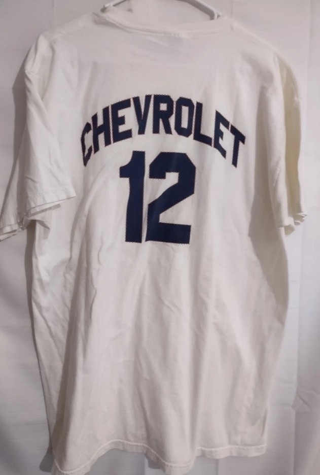 Vintage Chevrolet MLB Detroit Tigers Baseball Big Logo T Shirt 12 Car Truck XL