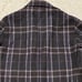 Excellent Condition Takeo Kikuchi Wool Bicolor Long Check Coat, Perfect for Adult Casual Style