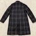 Excellent Condition Takeo Kikuchi Wool Bicolor Long Check Coat, Perfect for Adult Casual Style