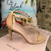 Stuart Weitzman Nunakedstraight Cream Strap Heel Size 7.5 Excellent Condition (W