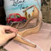 Stuart Weitzman Nunakedstraight Cream Strap Heel Size 7.5 Excellent Condition (W