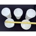 5 Indiana Harvest Grape Pattern Milk Glass Tumblers Ice Tea S5