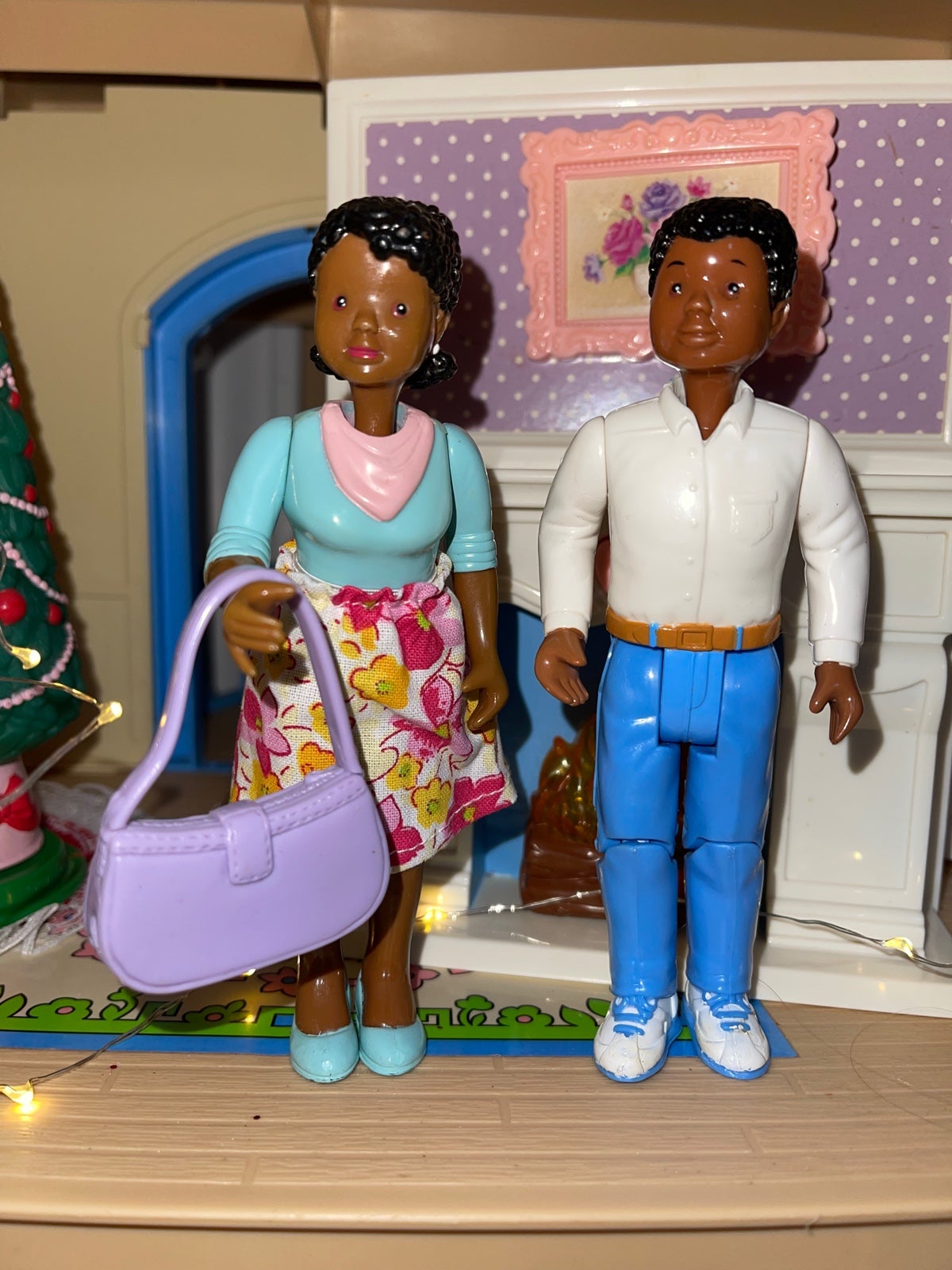 Loving family dream dollhouse set replacement figures new skirt