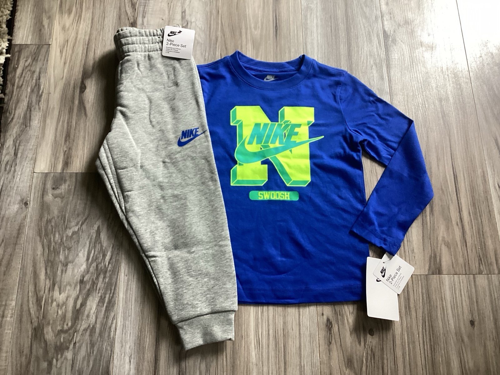 Nike l/s tee & joggers set size 4(NWT) ~PRICE IS FIRM, NO OFFERS~
