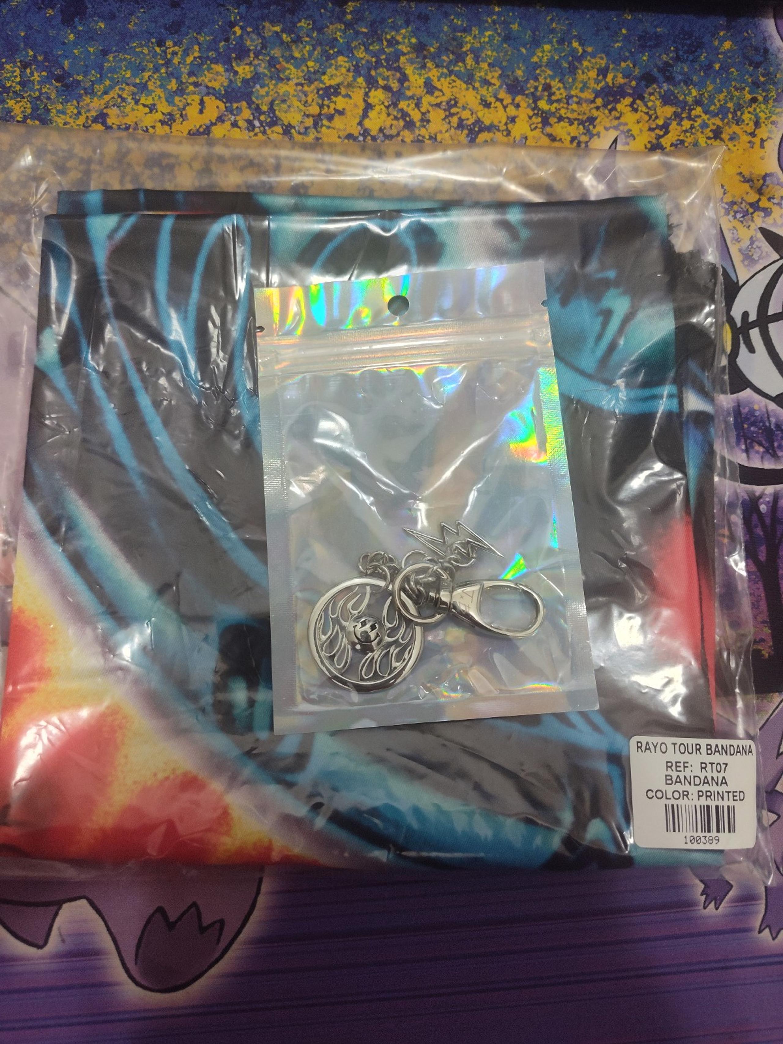 New! J Balvin Back to the Rayo Tour Bandana & Keychain Limited Edition