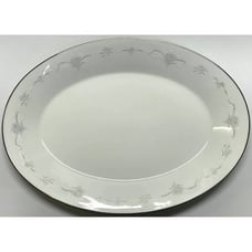 Vintage Noritake Japanese China Casablanca 6842 White Floral 16 Oval Platter
