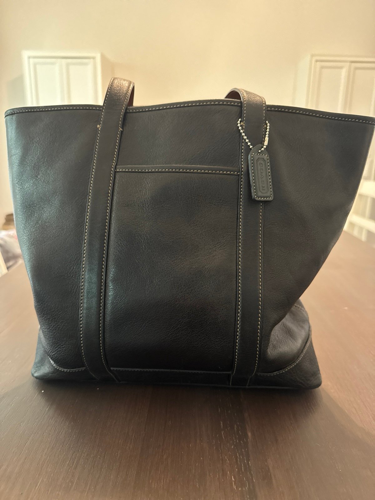 Leather Coach Tote