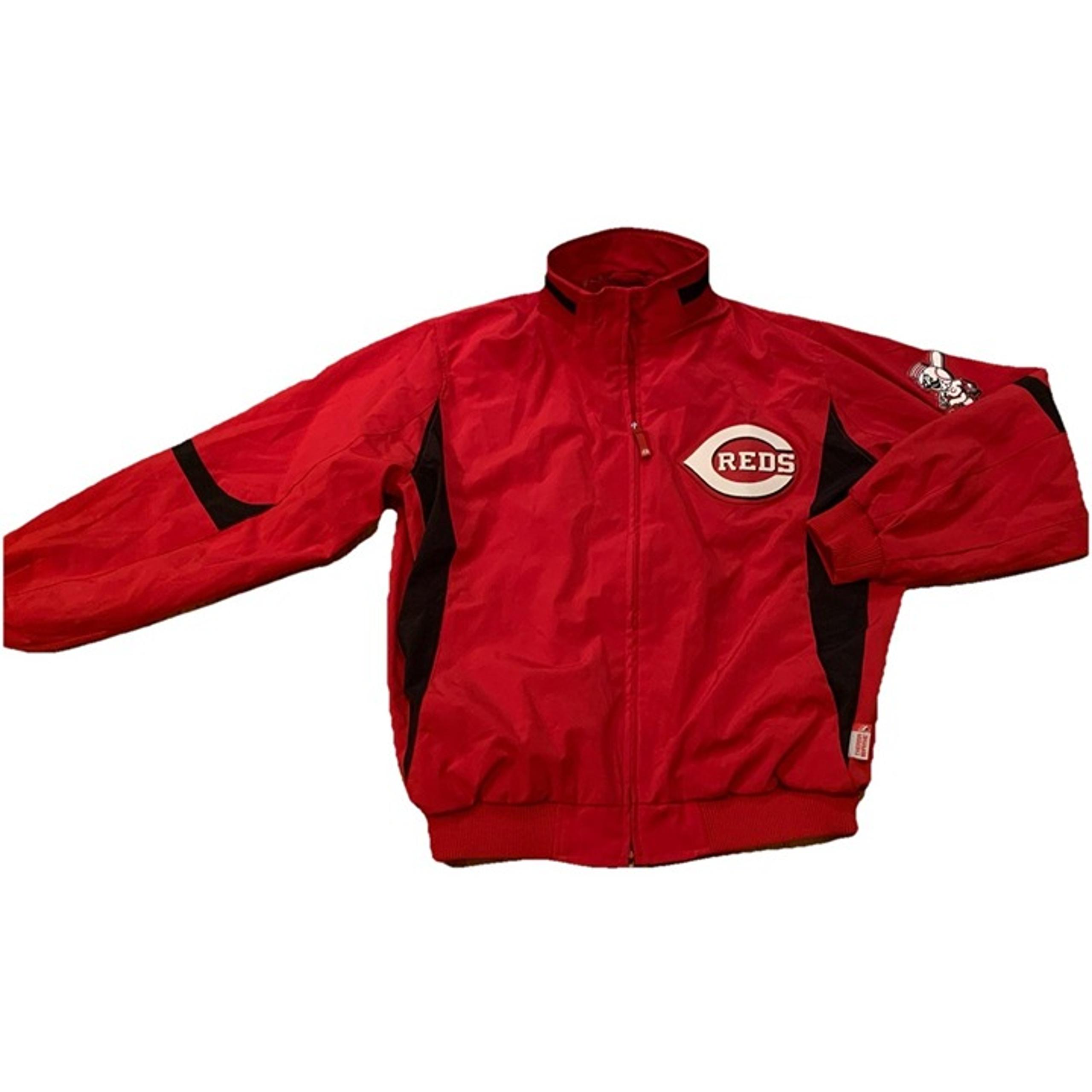 Cincinnati Reds Majestic Authentic ThermaBase Full Zip Jacket Mens XXL