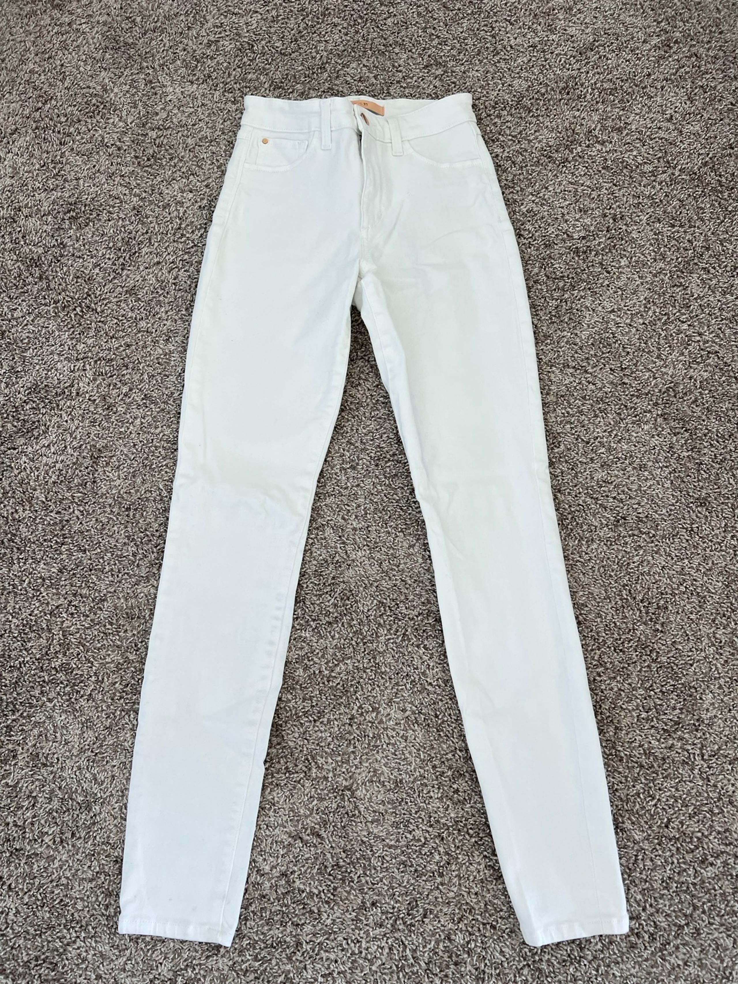 JOE’S Women's The Charlie High Rise White Stretch Skinny Ankle Jeans Size 25
