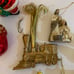 Large Lot Of 25 Christmas VINTAGE Ornaments Angels Bells Santa train bird
