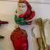Large Lot Of 25 Christmas VINTAGE Ornaments Angels Bells Santa train bird